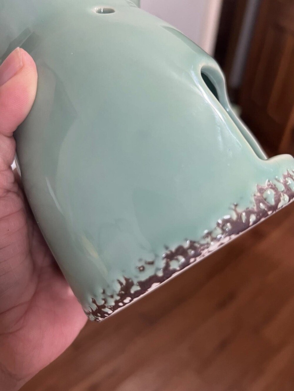 Vintage Green Mint Pineapple Ceramic Aromatherapy Diffuser Burner - Picture 8 of 10